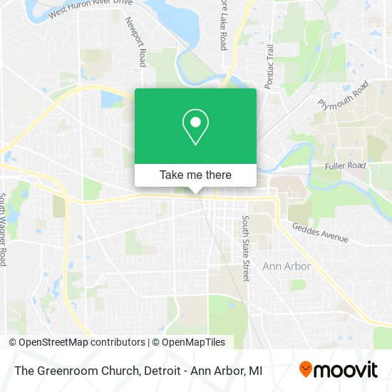 The Greenroom Church map