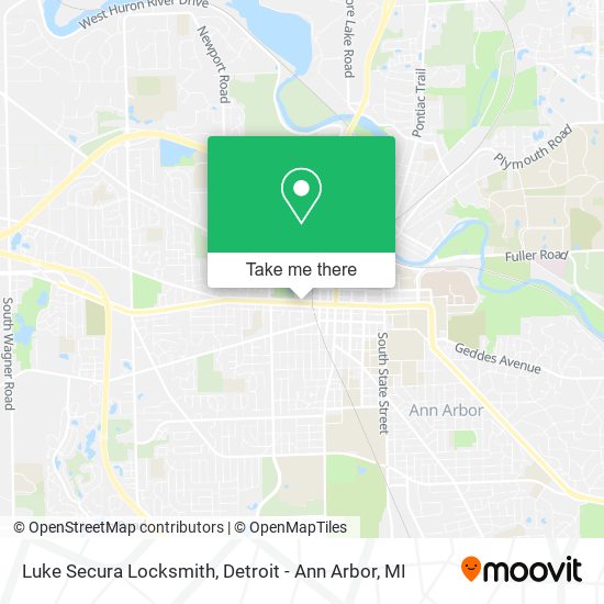 Mapa de Luke Secura Locksmith