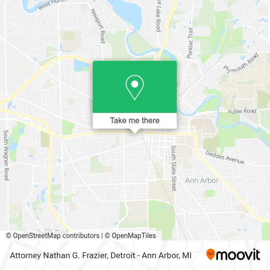 Attorney Nathan G. Frazier map