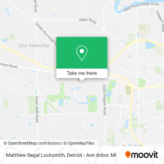 Mapa de Matthew Segal Locksmith