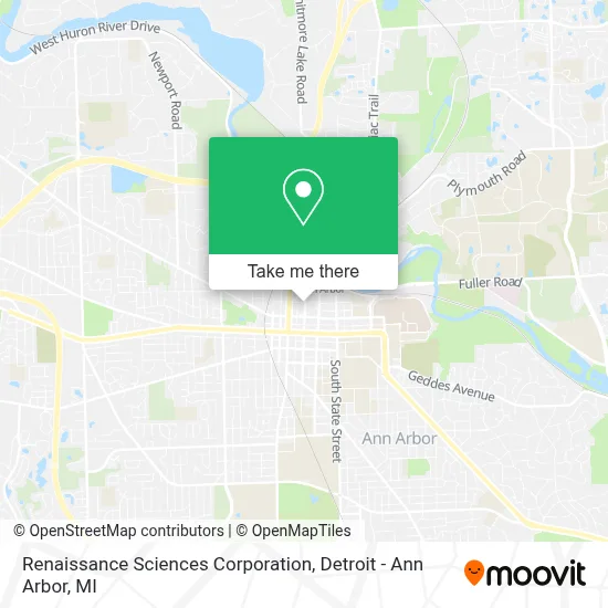 Renaissance Sciences Corporation map