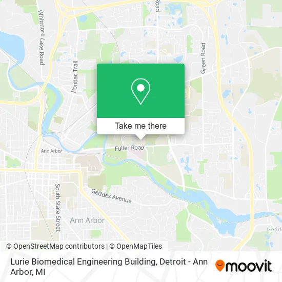 Mapa de Lurie Biomedical Engineering Building