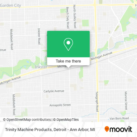 Trinity Machine Products map