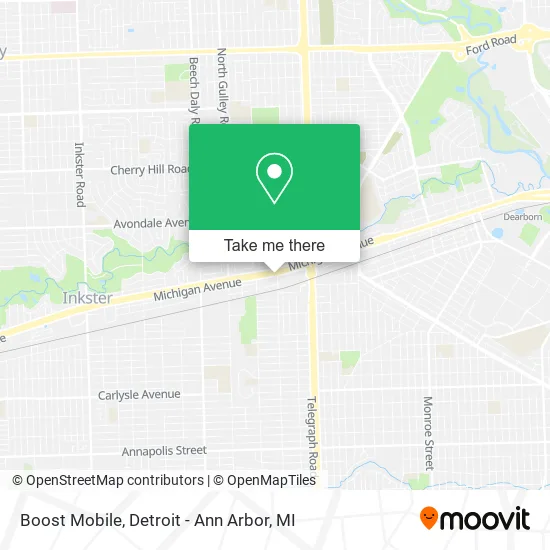 Boost Mobile map