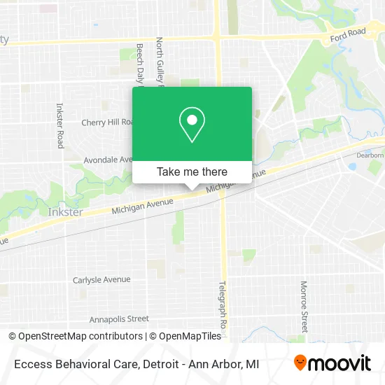 Eccess Behavioral Care map