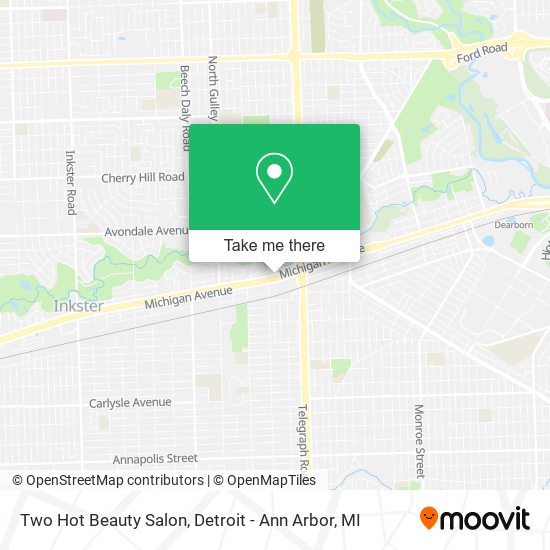 Two Hot Beauty Salon map