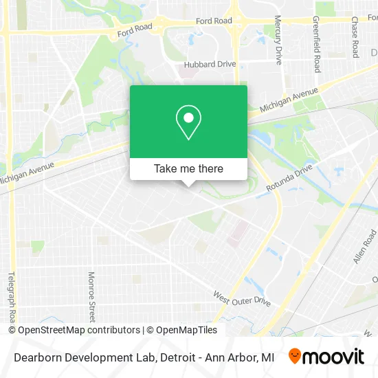 Dearborn Development Lab map