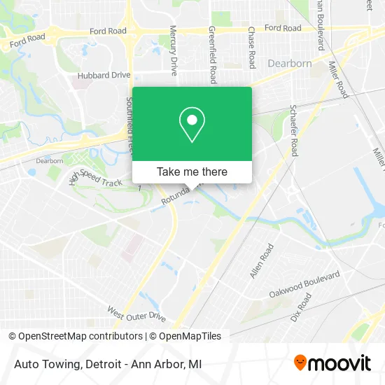Auto Towing map