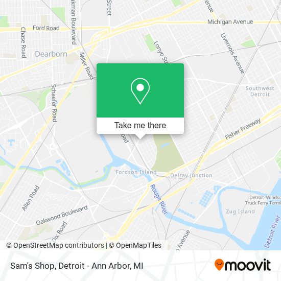 Mapa de Sam's Shop