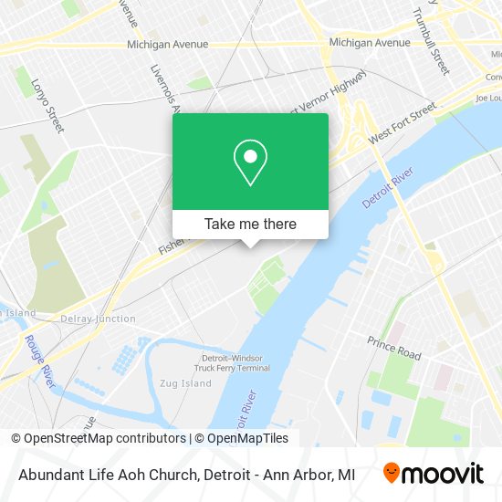 Abundant Life Aoh Church map
