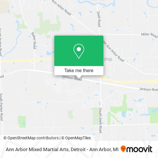 Mapa de Ann Arbor Mixed Martial Arts