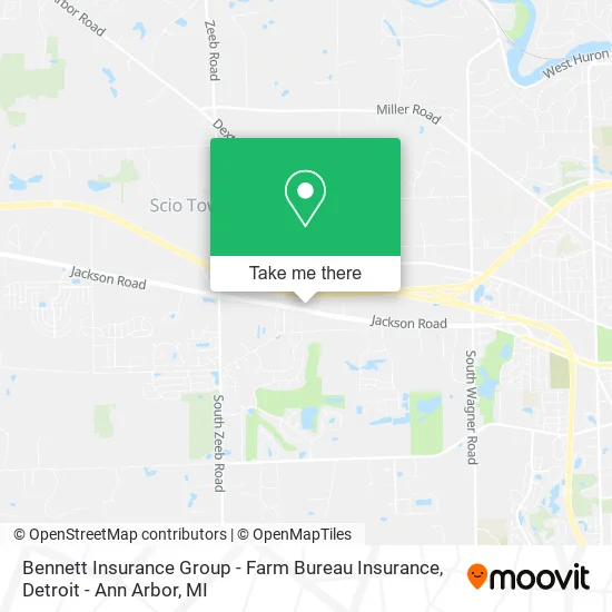 Bennett Insurance Group - Farm Bureau Insurance map
