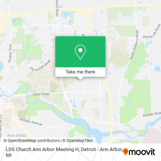 Mapa de LDS Church Ann Arbor Meeting H