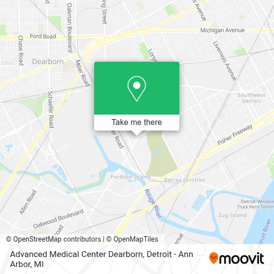 Advanced Medical Center Dearborn map