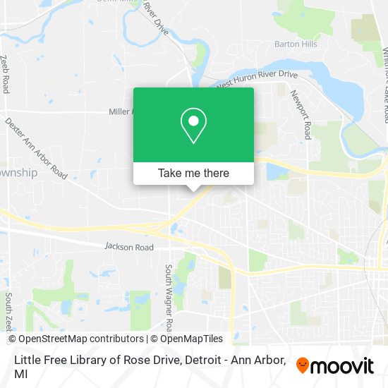 Little Free Library of Rose Drive map