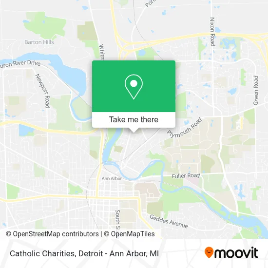 Catholic Charities map