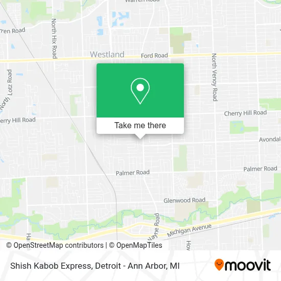 Shish Kabob Express map