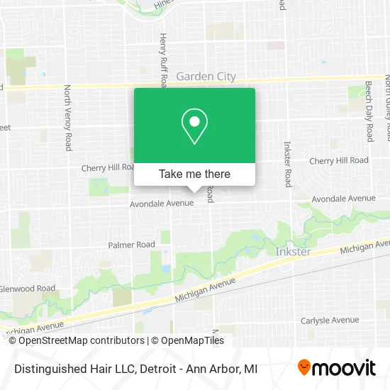 Distinguished Hair LLC map