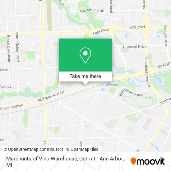 Merchants of Vino Warehouse map