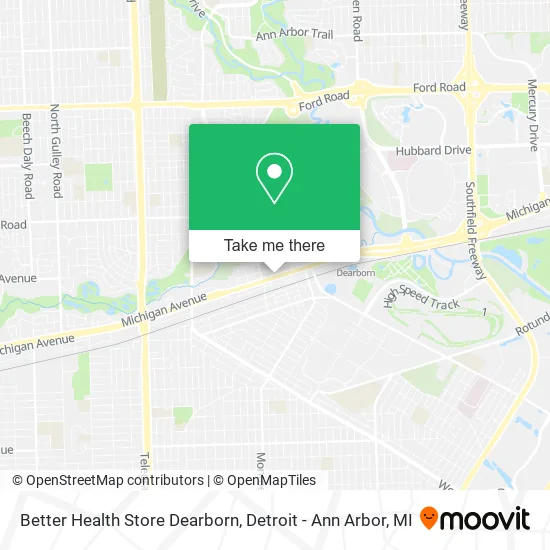 Better Health Store Dearborn map