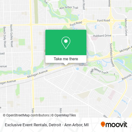 Exclusive Event Rentals map