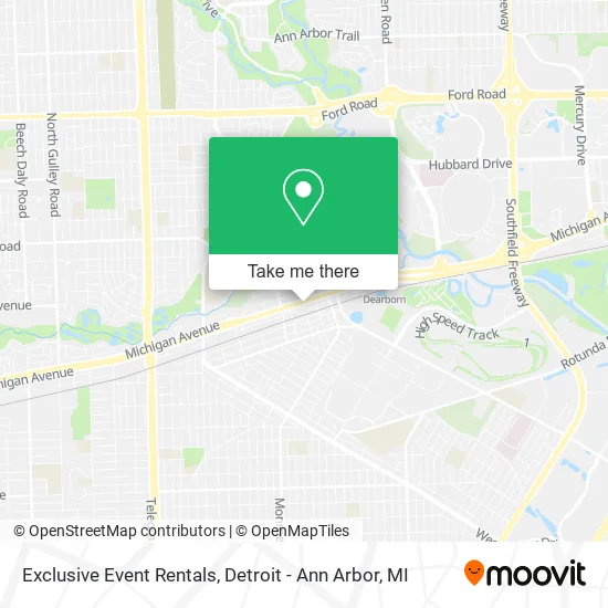 Exclusive Event Rentals map