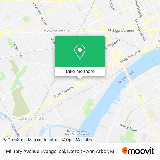 Military Avenue Evangelical map