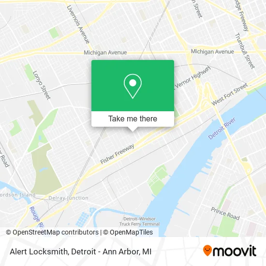 Alert Locksmith map