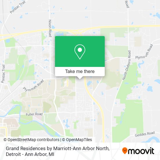 Grand Residences by Marriott-Ann Arbor North map