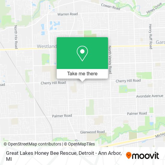 Mapa de Great Lakes Honey Bee Rescue