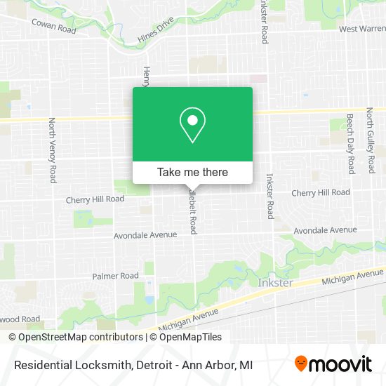 Residential Locksmith map