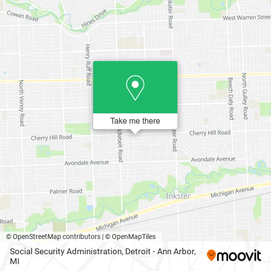 Social Security Administration map