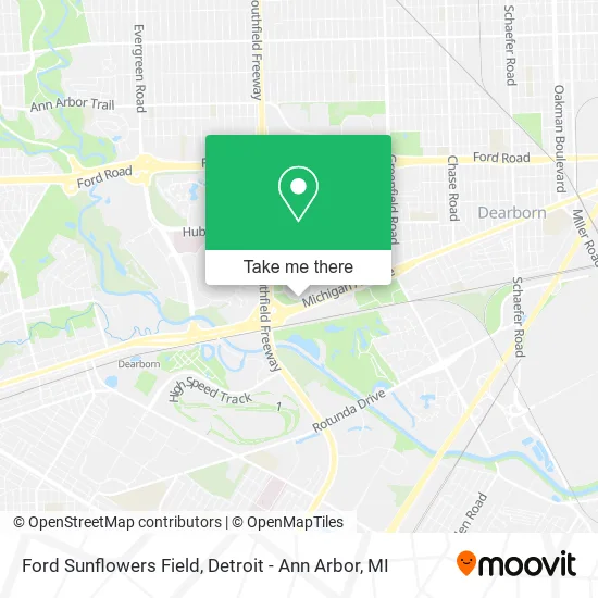 Ford Sunflowers Field map