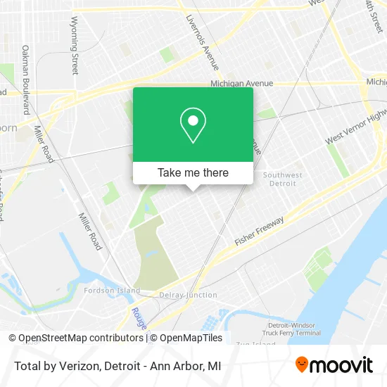 Total by Verizon map