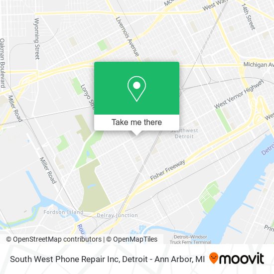 Mapa de South West Phone Repair Inc
