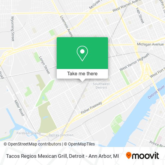 Tacos Regios Mexican Grill map
