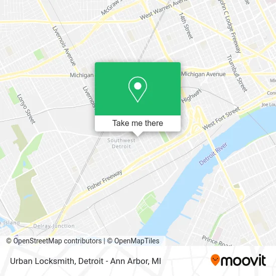 Urban Locksmith map