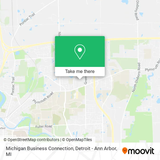 Michigan Business Connection map
