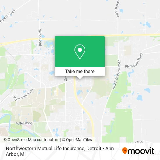 Northwestern Mutual Life Insurance map