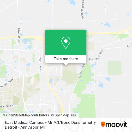 East Medical Campus - Mri / Ct / Bone Densitometry map