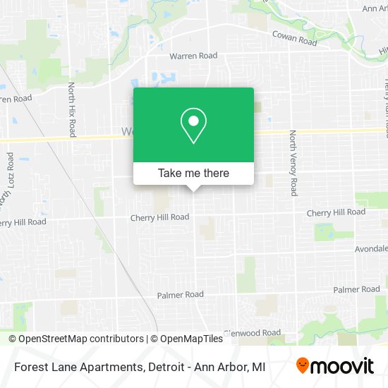 Mapa de Forest Lane Apartments