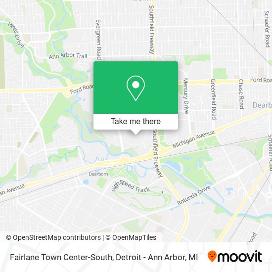 Mapa de Fairlane Town Center-South