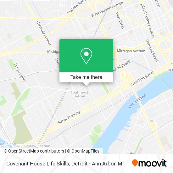 Covenant House Life Skills map