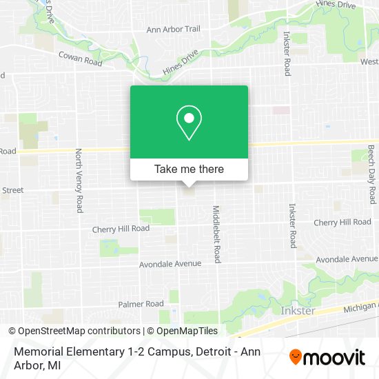 Mapa de Memorial Elementary 1-2 Campus