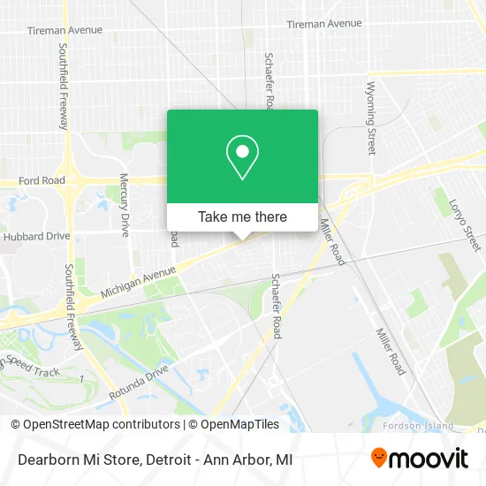 Dearborn Mi Store map