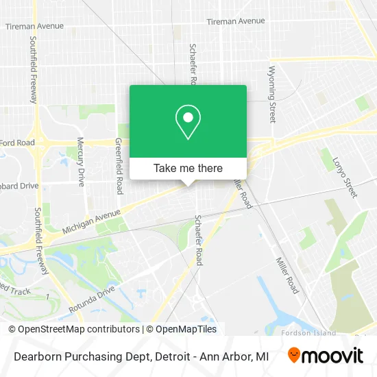 Dearborn Purchasing Dept map