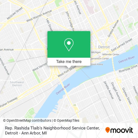 Rep. Rashida Tlaib's Neighborhood Service Center map