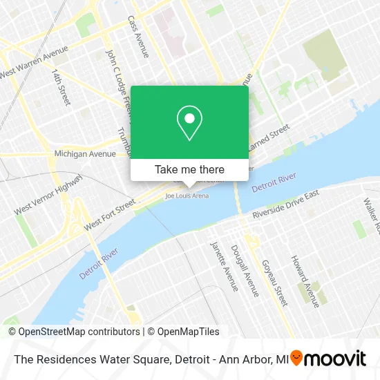 The Residences Water Square map