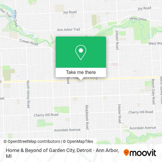 Home & Beyond of Garden City map