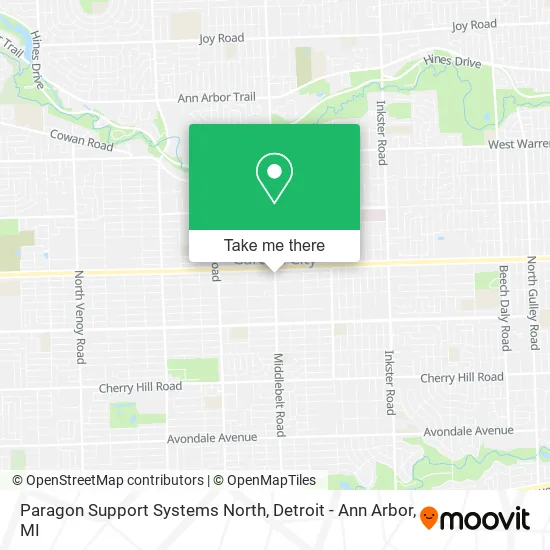 Paragon Support Systems North map